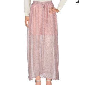French Connection Elao Button Sheer Maxi Skirt
